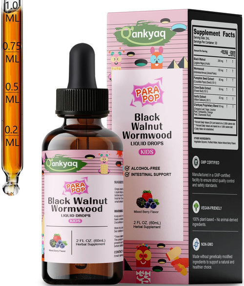 q'ankyaq black walnut wormwood bottle, short-course arithmetic — Black Walnut Wormwood Liquid for Kids1 — q'ankyaq