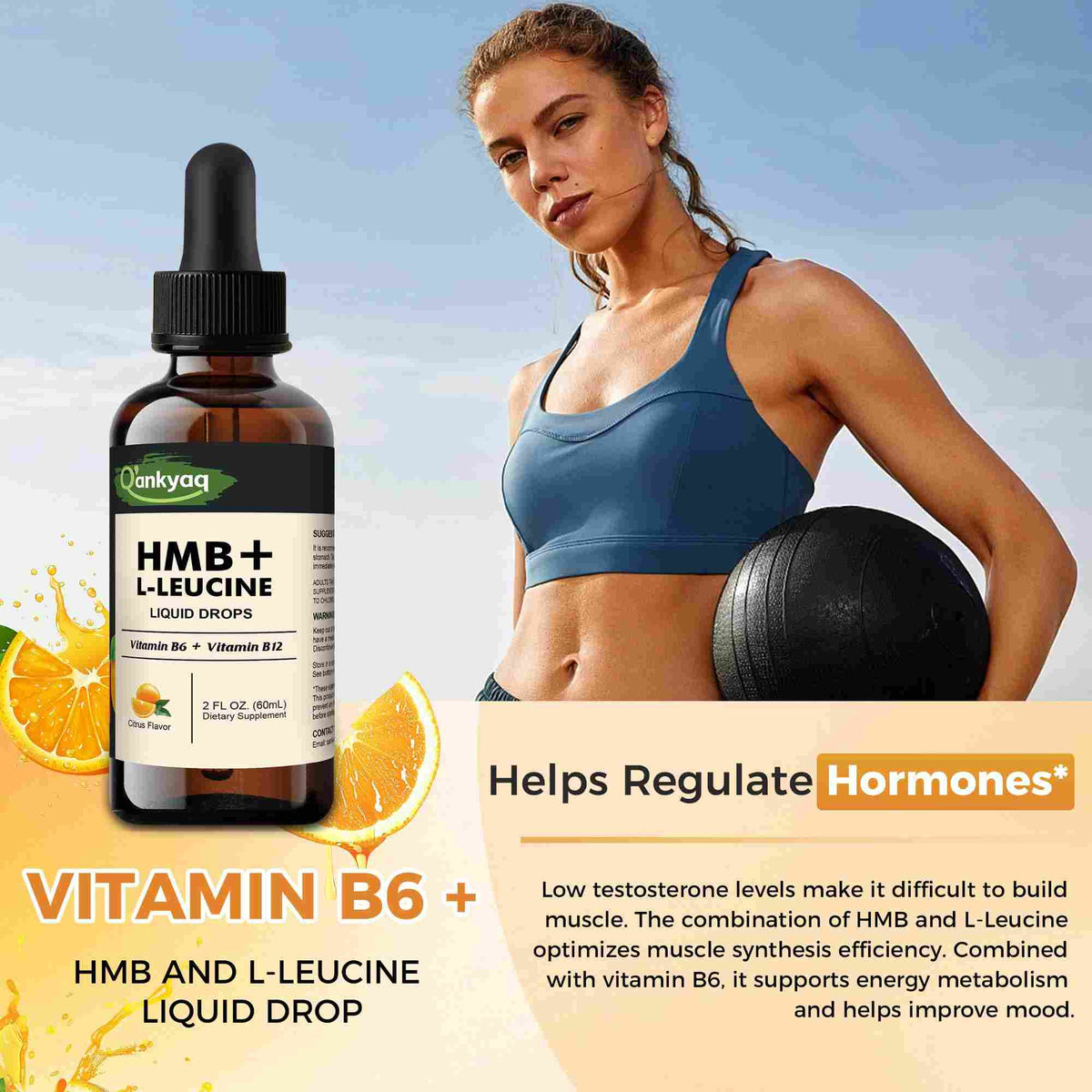 q'ankyaq HMB and leucine bottle, nightly habit arithmetic — HMB and L Leucine Supplements liquid drops5 1 — q'ankyaq