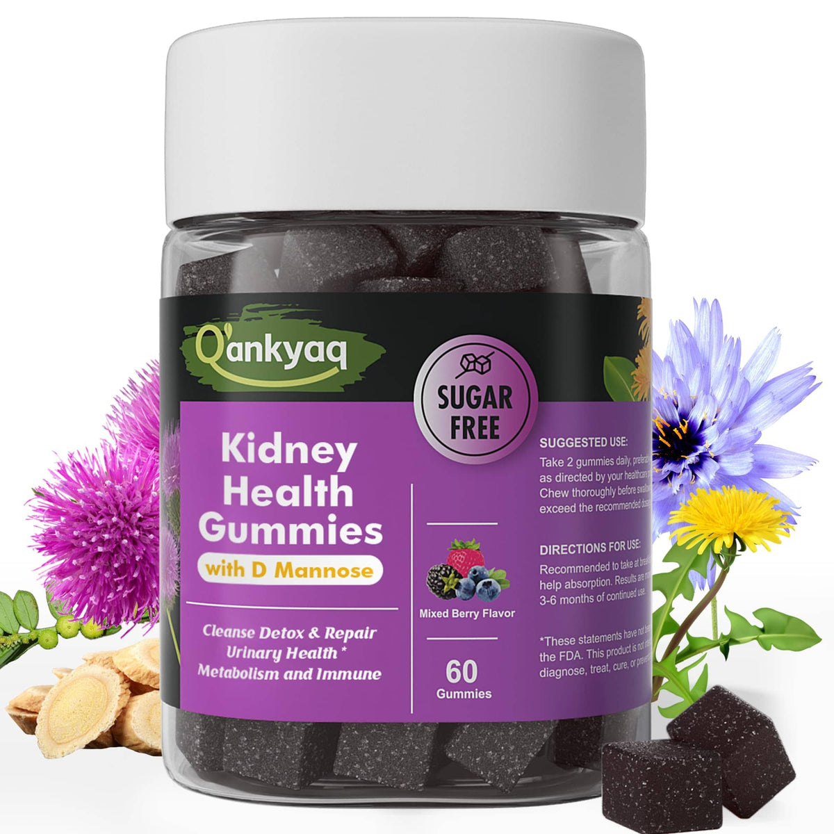 q'ankyaq kidney-support gummies jar, or the drop version — kidney health gummies — q'ankyaq